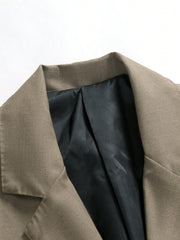 Manfinity Mode Men Solid Single Button Blazer & Suit Pants